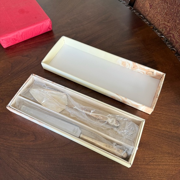 Lenox Other - Vintage Lenox Forevermore 2-Piece Set Wedding Cake Dessert Serving Utensils